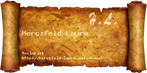 Herczfeld Laura névjegykártya